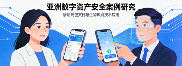 亚洲数字资产安全案例研究，展示了亚洲用户使用移动钱包和生物识别技术的场景